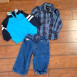 Nautica 18 month boys 3 piece winter outfit